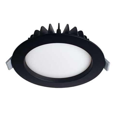 12.2W fixed DL, convex opaque, IC-F, 2700K/3000K/4000K, 90CRI, 300mA dimming driver, textured black