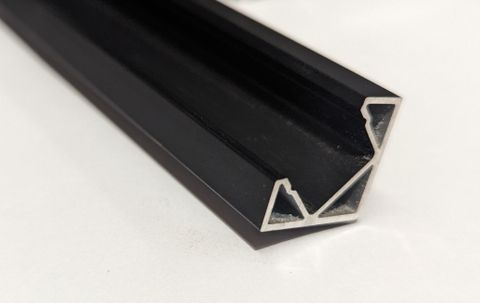 CORNER PROFILE 18MM X 18MM BLACK