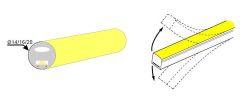 LED NEON FLEX | ROUND 14MM 3000K 24V