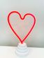 NEON NIGHT LIGHT HEART -  RED