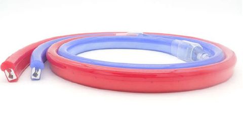 NEONFLEX 10X22MM SILICONE 12V RED