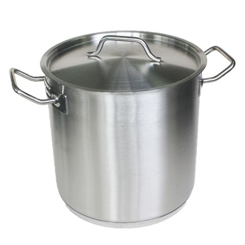 STOCKPOT SS 10LTR +LID INDUCTION