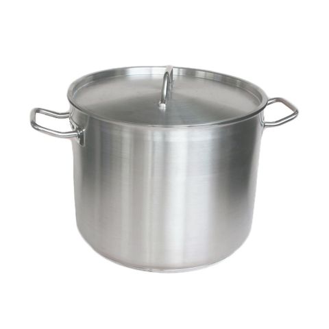 STOCKPOT SS 20LTR +LID S/S INDUCTION
