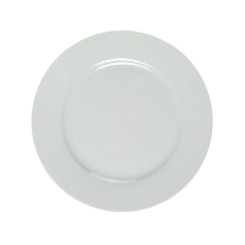 WHITE RIMMED ENTREE PLATE 24CM