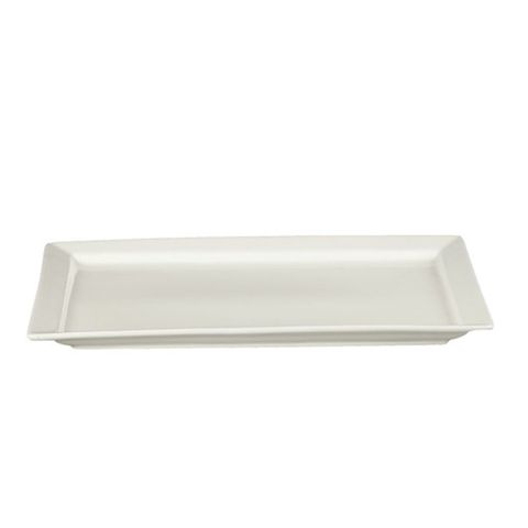 BISTRO RECT PLATTER LARGE 45X28CM CREAM