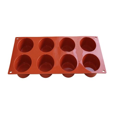 Silicone Muffin Moulds Large 8Pc