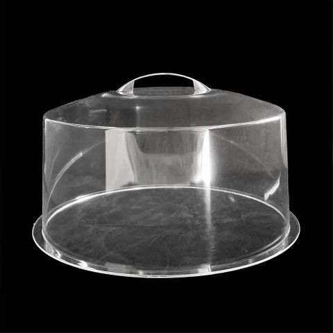 CLEAR ACRYLIC CAKE COVER 27.5CMX13CM