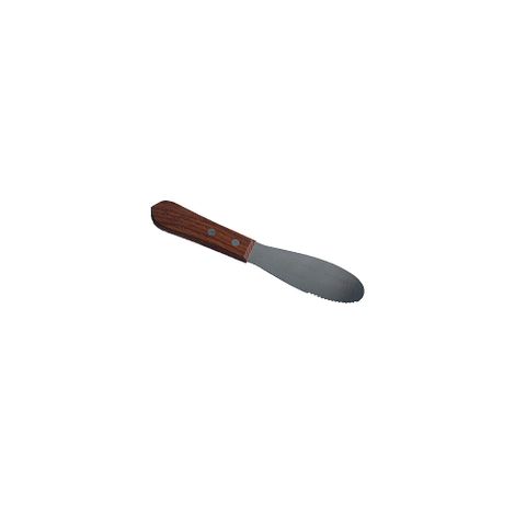 BUTTER SPREADER 100MM WOODEN HANDLE