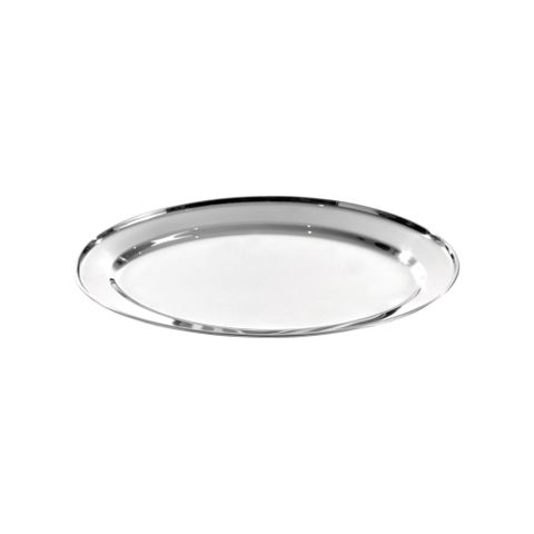 PLATTER OVAL 45CM S/STEEL