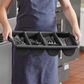 CUTLERY BOX 4 COMP GREY