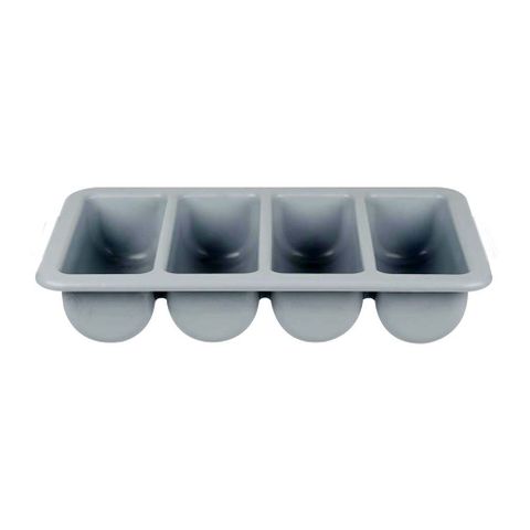 CUTLERY BOX 4 COMP GREY