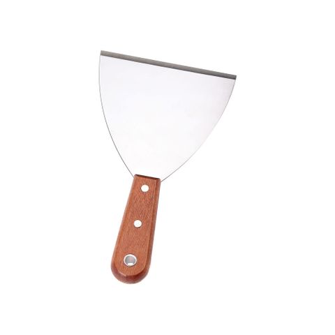 GRILL SCRAPER 10CM  SS / WOOD HANDLE