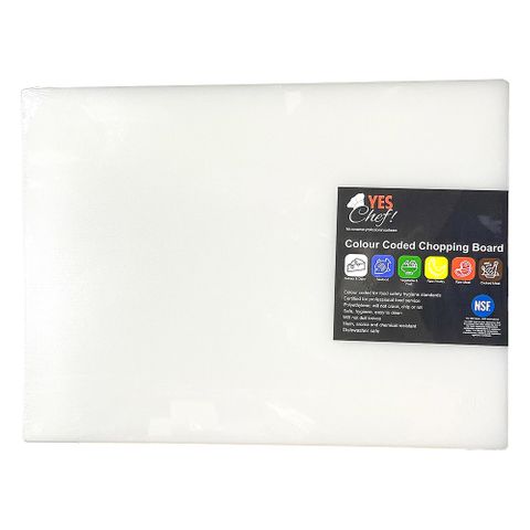 CHOPPING BOARD XL 508X381MM WHITE X19MM