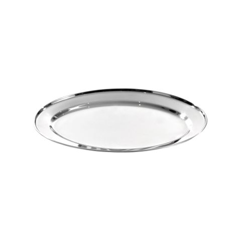 PLATTER OVAL 25CM S/STEEL