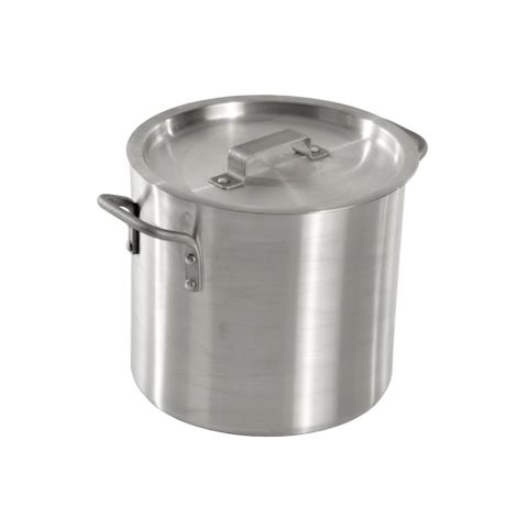 80LTR ALUMINIUM STOCKPOT WITH COVER