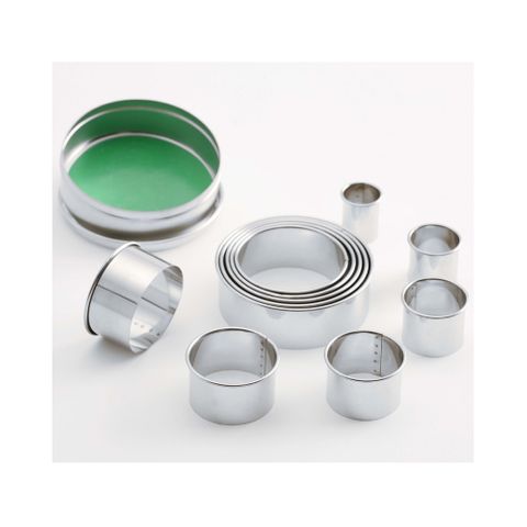 CUTTER SET PLAIN 11PC STAINLESS STEEL