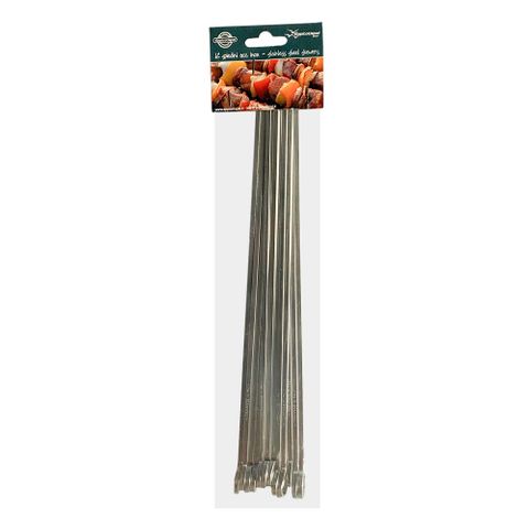 STAINLESS STEEL FLAT SKEWER 40CM 12/PKT