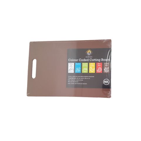 CHOPPING BOARD LG+ 450X300MM BROWN W/HANDLE