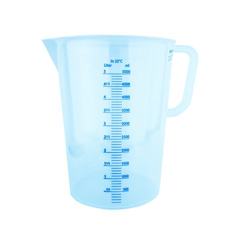BLUE SCALE THERMO MEASURING JUG 5LTR