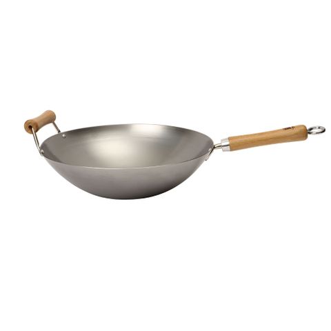 WOK STAR 14IN/36CM CARBON STEEL WOK