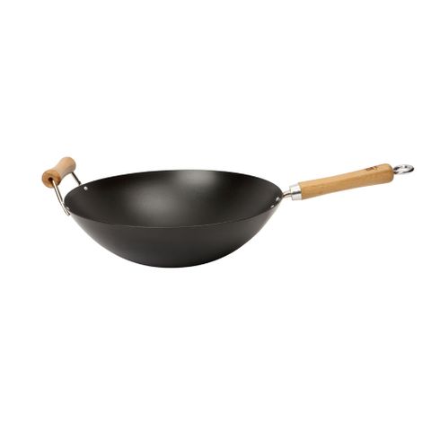 WOK STAR 14IN/36CM NON-STICK CARBON STEEL