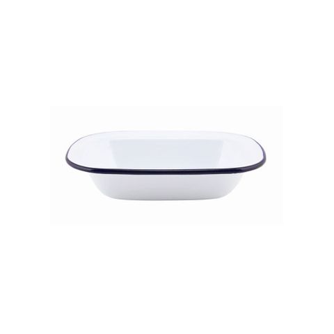 FALCON PIE DISH OBLONG ENAMELWARE 20CM