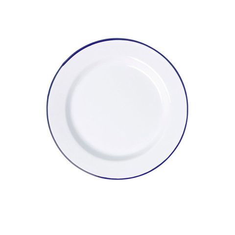 FALCON DINNER PLATE ENAMELWARE WHT 22CM