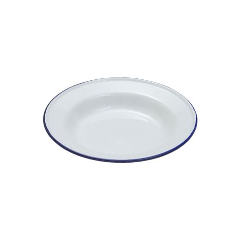 FALCON SOUP PLATE ENAMELWARE WHITE 22CM