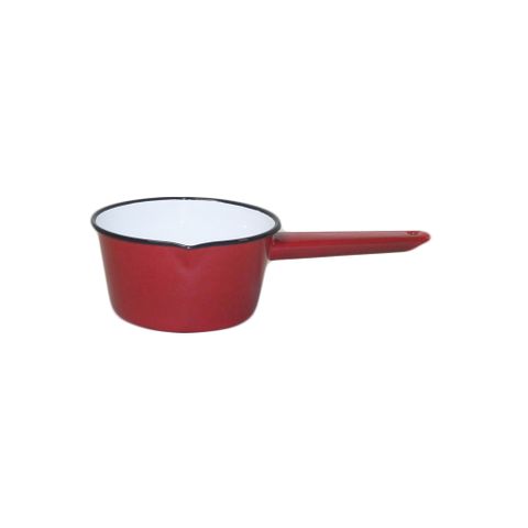 FALCON MILK PAN ENAMELWARE RED 14CM