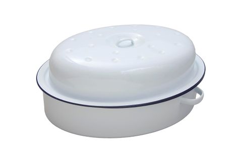 FALCON ROASTER OVAL WHITE 26CM