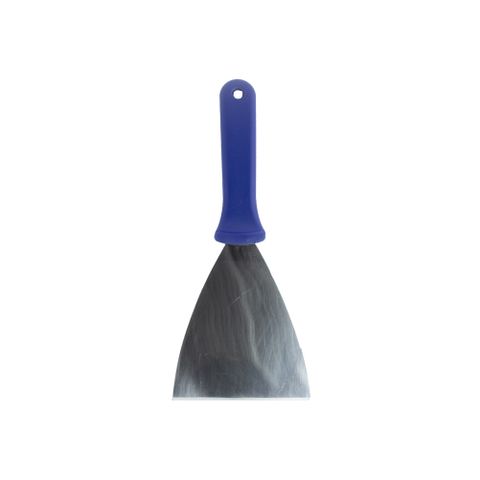 GRILL SCRAPER SPATULA 245X100MM BLUE HANDLE