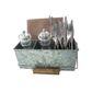 TABLE CADDY 4 COMPARTMENT GALVANISED