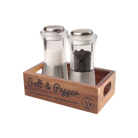 T&G SALT & PEPPER CRATE