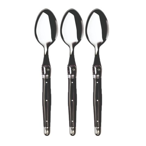 VERDIER REFILL DESSERT SPOON BLACK (3)