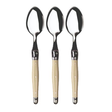 VERDIER REFILL DESSERT SPOON IVORY (3)