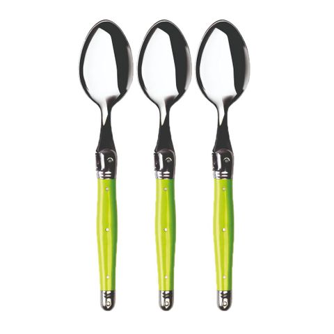 Laguiole REFILL DESSERT SPOON GREEN (3)