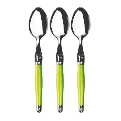 Laguiole REFILL DESSERT SPOON GREEN (3)