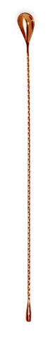 COCKTAIL DROPLET MIXING SPOON 40CM COPPER