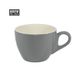 FRENCH GREY/WHITE FLAT WHITE CUP 160ML