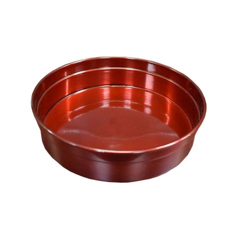 ROUND BAR TRAY RED ALUMINIUM 240X50MM