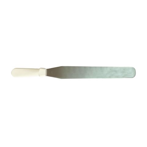 PALLET KNIFE / PLAIN SPATULA 30CM WHITE PLASTIC HANDLE