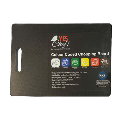 CHOPPING BOARD 270X200X12MM BLACK CONDIMENT BOARD