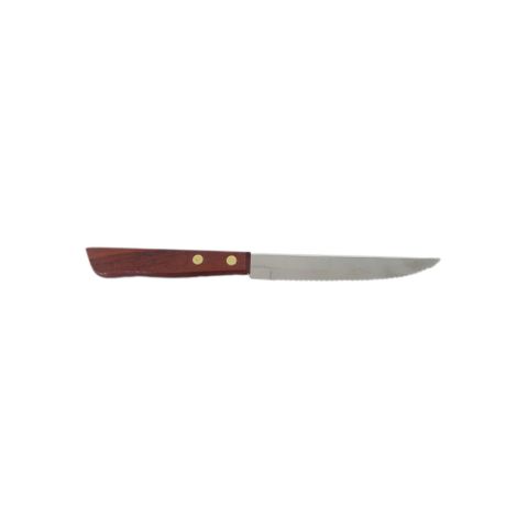 STEAK KNIFE 20CM WOODEN HANDLE (12)