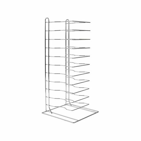HEAVY DUTY PIZZA RACK 11 SLOT CHROME