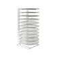 HEAVY DUTY PIZZA RACK 11 SLOT CHROME