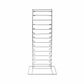 HEAVY DUTY PIZZA RACK 15 SLOT CHROME
