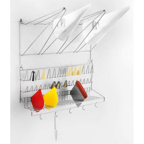 WALL RACK FOR DECORATING BAGS & TUBES