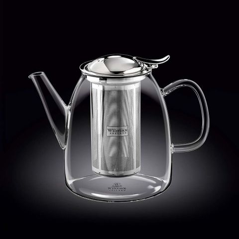THERMO-GLASS TEAPOT 600ML URN S/S LID