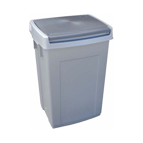 BIGGA BIN STEEL GREY - 60 LTR