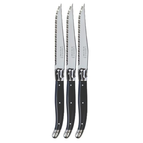 VERDIER REFILL STEAK KNIFE BLACK (3)